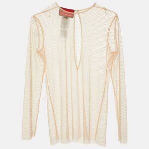 Gucci Light Pink Tulle Sheer Top S